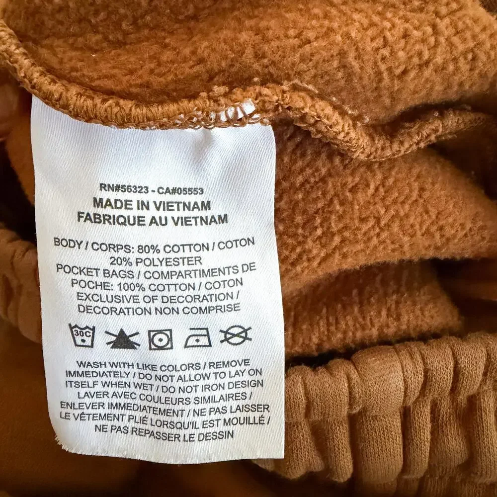 Nike Jordan Essentials Fleece Joggers Brown Relaxed Sweatpants Men’s Medium
